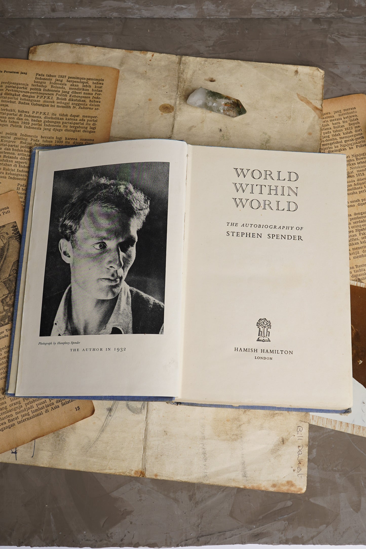 World Within World: Stephen Spender [Spirituality]